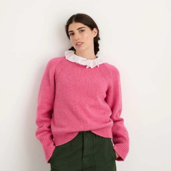 NWOT Alex Mill Greta Crewneck Sweater Wild Orchid Medium - Picture 5 of 12